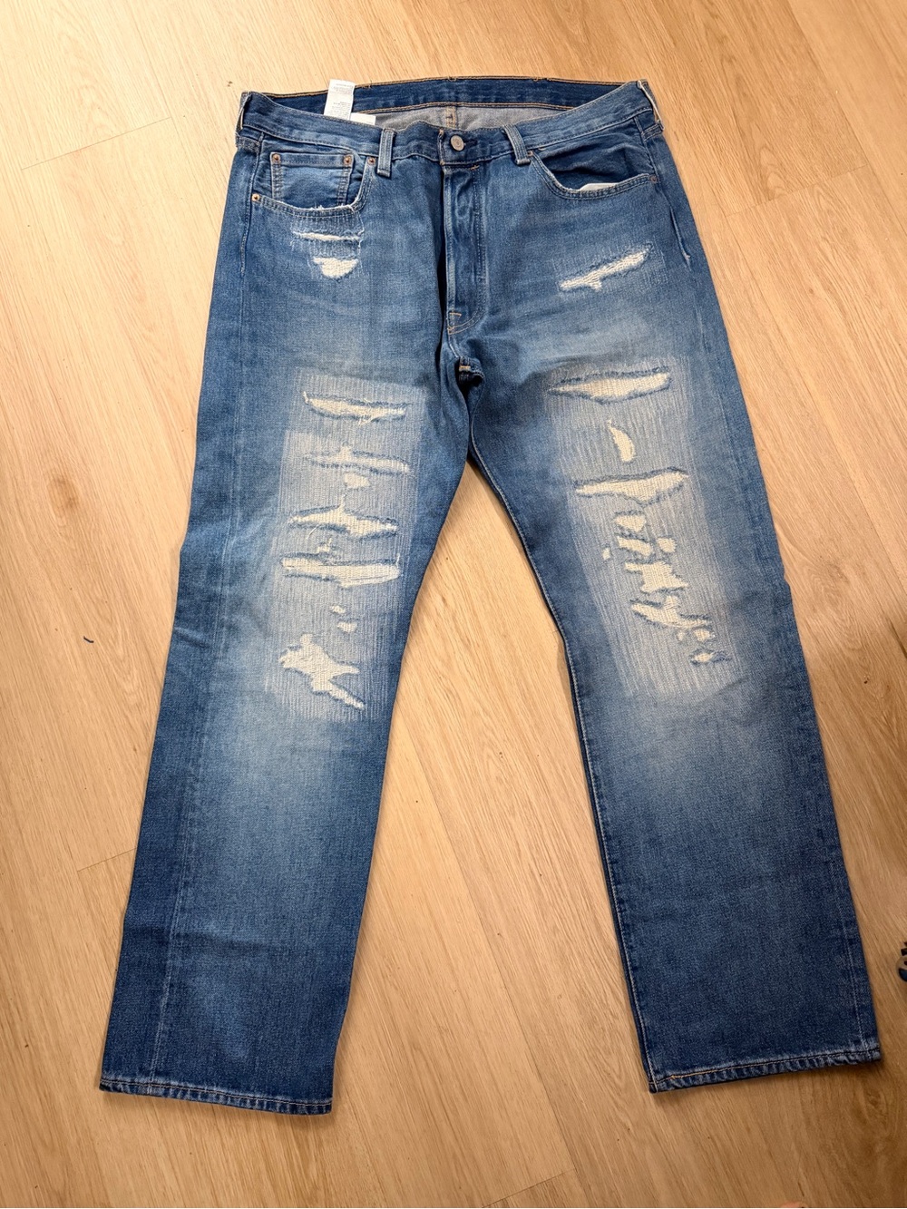 Levi's 501 150th Anniversary Edition Men's Original Fit Blue Jeans NEW 38x32